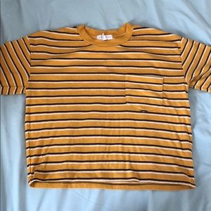 Urban heritage size small yellow crop top